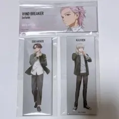 蘇枋隼飛 梶蓮 桐生三輝 WIND BREAKER スクエアロングカンバッジ