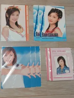 【匿名配送・新品・公式】元モーニング娘。石川梨華 下敷き＆ノート ４種８点