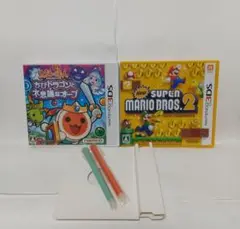 3DS 太鼓の達人・スーパーマリオブラザース2 2本セット