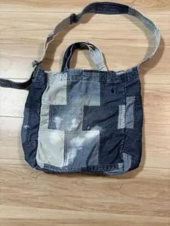 レア　POLO RALPH LAUREN デニム パッチワーク 2WAY バッグ