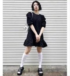 Narcissus ナルシス　ソデパフフリル　ワンピース ブラック　黒のサムネイル