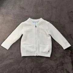 ZARA クリーム色 ニットカーディガン 9-12ヶ月　80