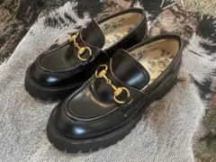 極美品✨GUCCI グッチ ホースビット ファー ローファー サンダル 27cm