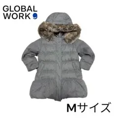 GLOBAL WORK グレー ダウンコート Mサイズ