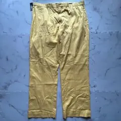 ✨未使用タグ付✨ポロゴルフ　黄色チノパン　パンツ　HN111のサムネイル