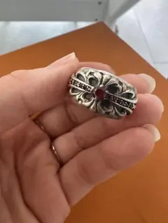 1*4様 【Chrome Hearts】クロムハーツ　キーパーリング　ルビー＆ダ 1*4様 【Chrome Hearts】クロムハーツ キーパーリング ルビー＆ダ