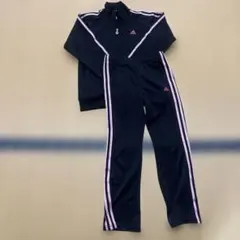 adidas ジャージセットアップ　ブラックピンク