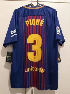 【新品タグ付】FCバルセロナ 2017-18 ホーム メッシ　Nike Ｌサイズ 新品タグ付】FCバルセロナ 2017-18 ホーム メッシ Nike Lサイズ