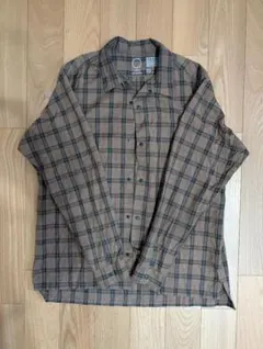 山與道 Merino Shirt 美麗諾衫 M號 棕色格紋