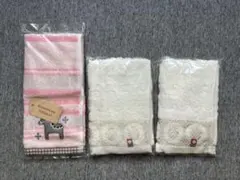PINK HOUSE ピンクハウス ウォッシュタオル 2枚セット うさぎ イチゴ