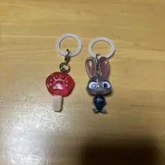 ズートピアめじるしアクセサリーガチャガチャ、ジュディーとアイスクリーム