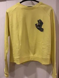 【SANTA CRUZ 】レディースイエロー トレーナー　L 丈短め