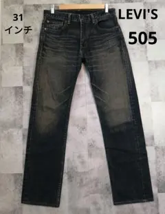 LEVI'S メンズ ストレートデニム インディゴブルー 31インチ