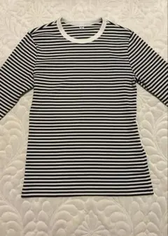 UNIQLO ソフトリブT/長袖/ボーダー