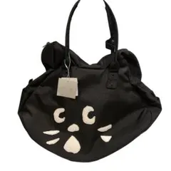 ぽんず様専用新品タグ　にゃー　ビッグフェイストートバック