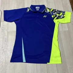 YONEX ポロシャツ 青/黄 幾何学模様