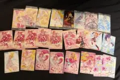プリキュアウエハースのおまけのカード102枚まとめ売り1000円越え5枚