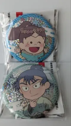忍たま乱太郎 アニメイトカフェ 食満留三郎 二郭伊助 ホログラム缶バッジ