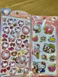 正規品　キティ　ベビー　うるちゅるポップシール　スパンコールパーティ　サンリオ
