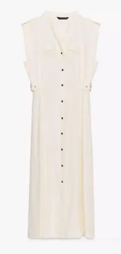 ZARA ベルトループ付ワンピース
