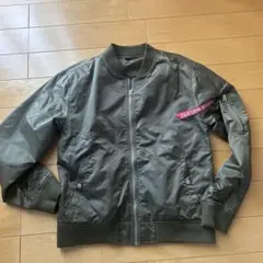 オリーブ ボンバージャケット ATTITUDE MAKES STYLE