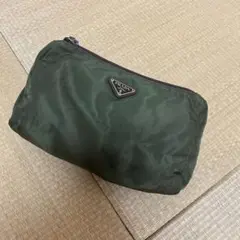 PRADA ナイロン ポーチ カーキのサムネイル