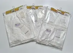 ⚠︎難あり⚠︎ 保管品　3分袖インナー スラックス　セット　LL 3枚セット　光沢のサムネイル