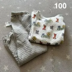 ユニクロ　キルトパジャマ　セサミストリートグレー