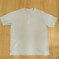 Ron Herman ヘンリーネック 半袖Tシャツ ライトブルーのサムネイル