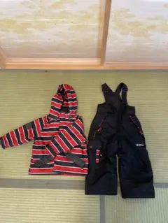 子ども用防水ストライプウェアセット　90センチ