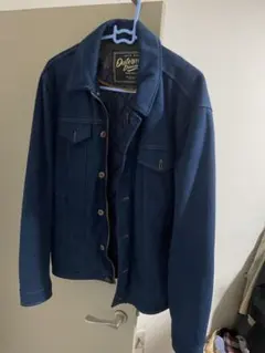 ZARA ブルー色スウェードジャケット