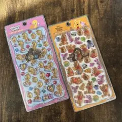 正規品　プチドロップステッカー　プーさん　トゥイーティー