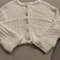 COCODEAL アイボリー カーディガン ボタン付き