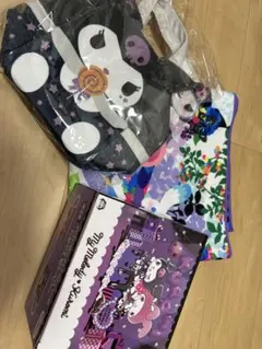サンリオキャラクターズ ティーセット＆バスタオルセット　クロミ　マイメロ