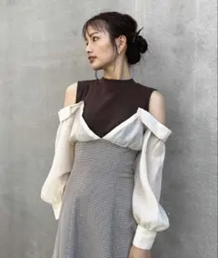 ウエストきゅっと映えワンピ