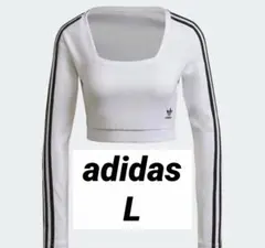 adidas primeblue クロップド tシャツ トップス 白　y2k