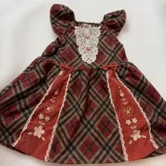 Souris チェック柄 ワンピース 100cm