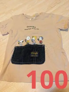 Wrangler スヌーピー Tシャツ100センチ ベージュ