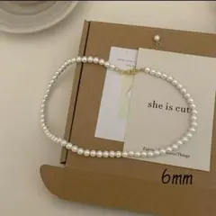 新品　パール　ネックレス　6mm 冠婚葬祭　入学式　卒業式　結婚式　七五三　上品