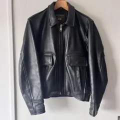 VANSON バンソン トラッカージャケット 襟付きシングルライダース 34 Sのサムネイル