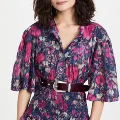 イザベルマランエトワール MIRANDA フローラルクロップドブラウスのサムネイル