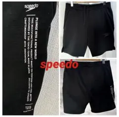speedo ショートパンツ ハーフパンツ ジャージ素材 ブラック Lサイズのサムネイル
