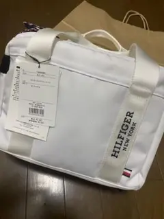 TommyHILFIGER ホワイトゴルフカートバッグラウンドバック