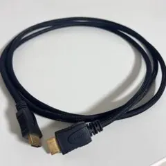 HDMIケーブル 編み込み（メッシュ）タイプ ブラック 金メッキ端子