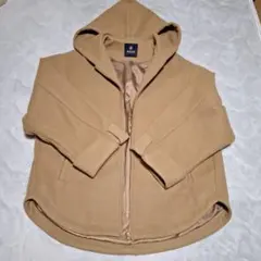 nano・universe　フード付きダッフルコート ベージュ