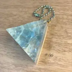 レジン レジンアート 海 海レジン 水面 三角型 キーホルダー