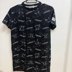 POKE DAYS ピカチュウ 総柄 Tシャツ ブラック 140