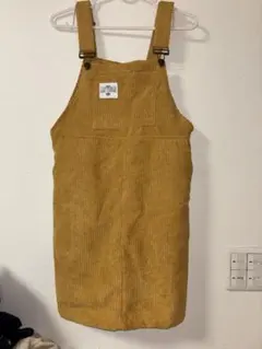 コーデュロイ ジャンパースカート マスタード