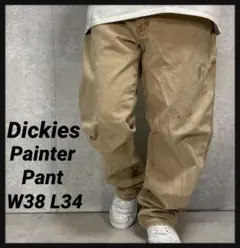 ディッキーズ ダックペインターパンツ フェードブラウン W38 L34 