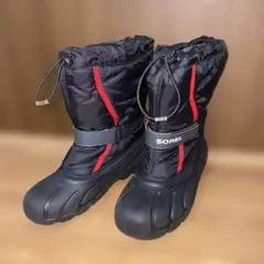 SOREL 冬用ブーツ ブラック/レッド 24cm
